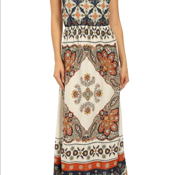 Roxy Cream Summer Maxi Dress - Picture 3 of 7